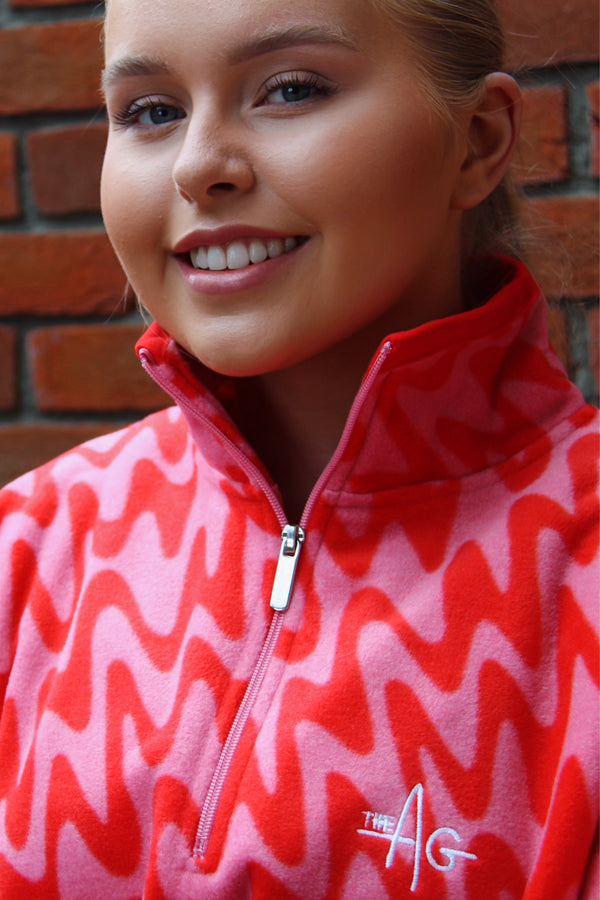 The Blake Pink Wave 🌊 Fleece – The AG Signature