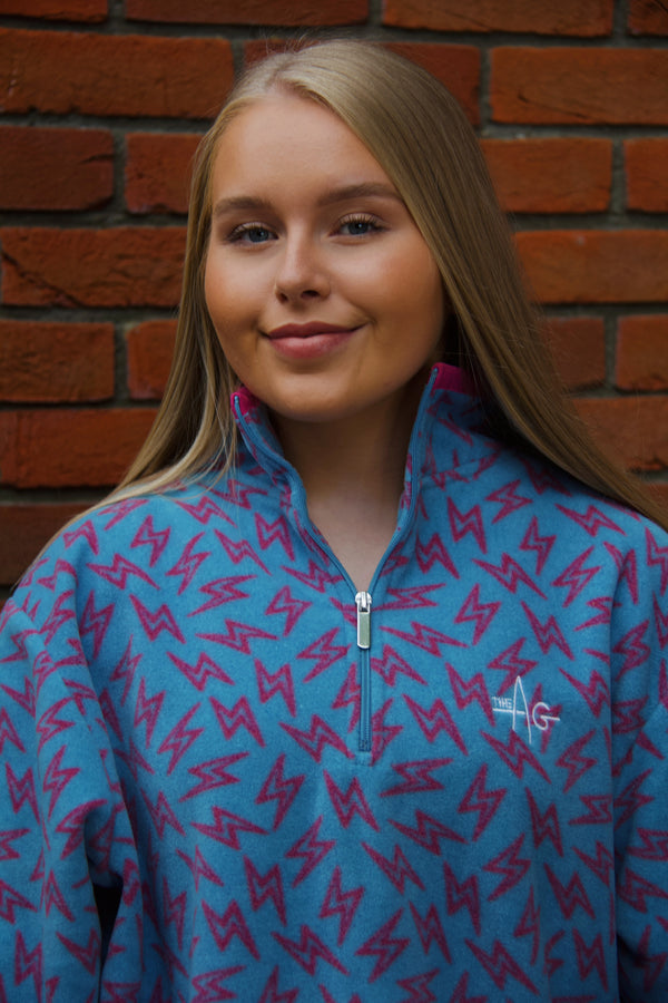 The Blu Lightning Bolt ⚡ Fleece – THE AG Signature