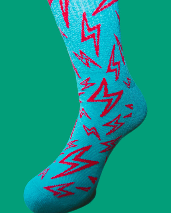 THE BLU LIGHTING BOLT⚡ Unisex socks