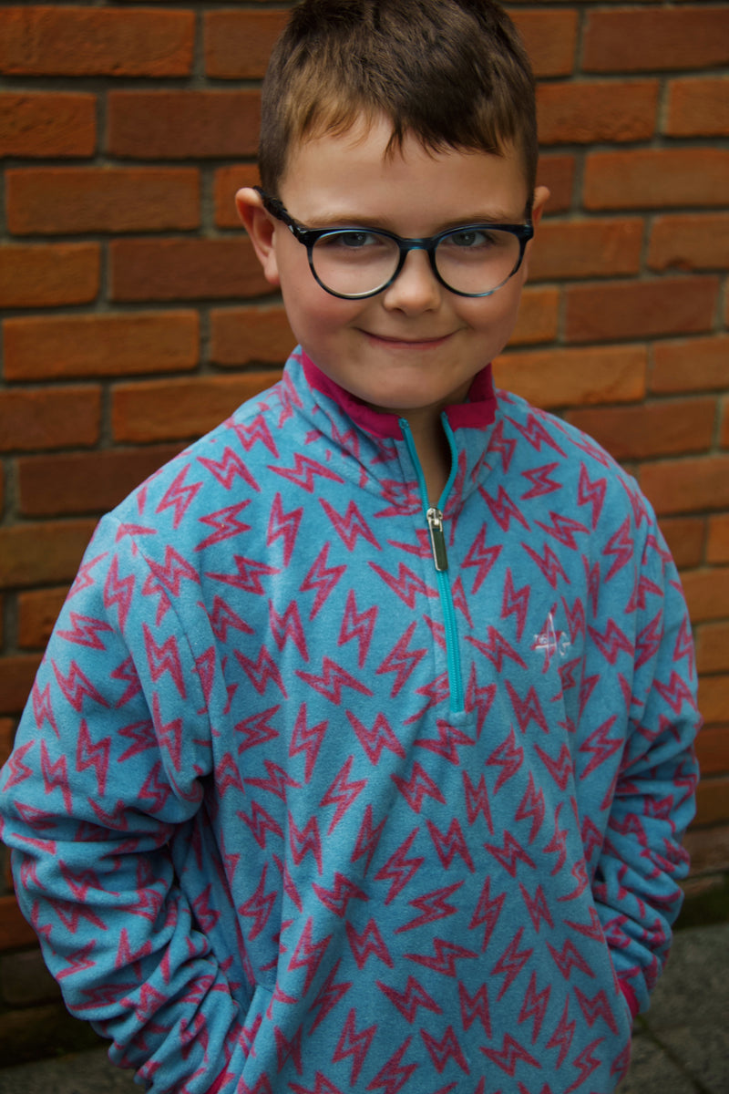 The Blu Lightning Bolt ⚡ Fleece – The AG Mini