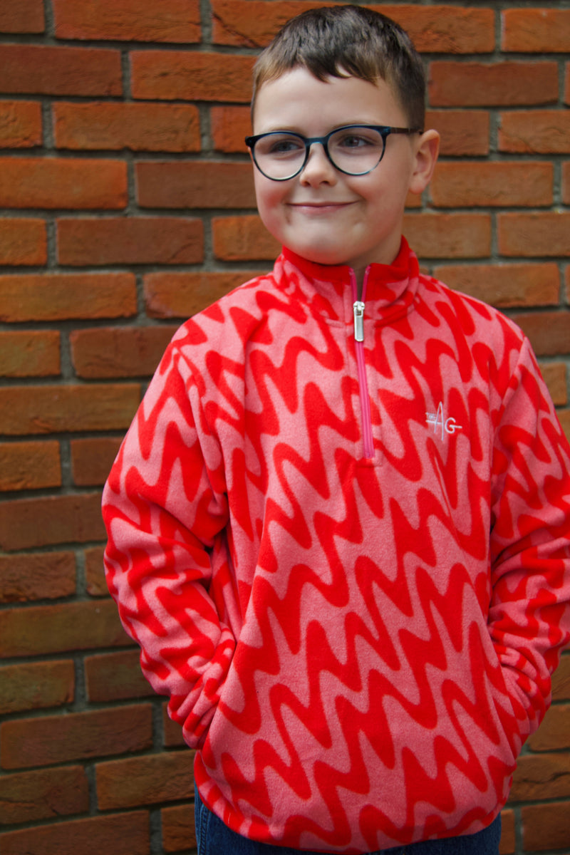 The Blake Pink Wave 🌊 Fleece – The AG Mini €35