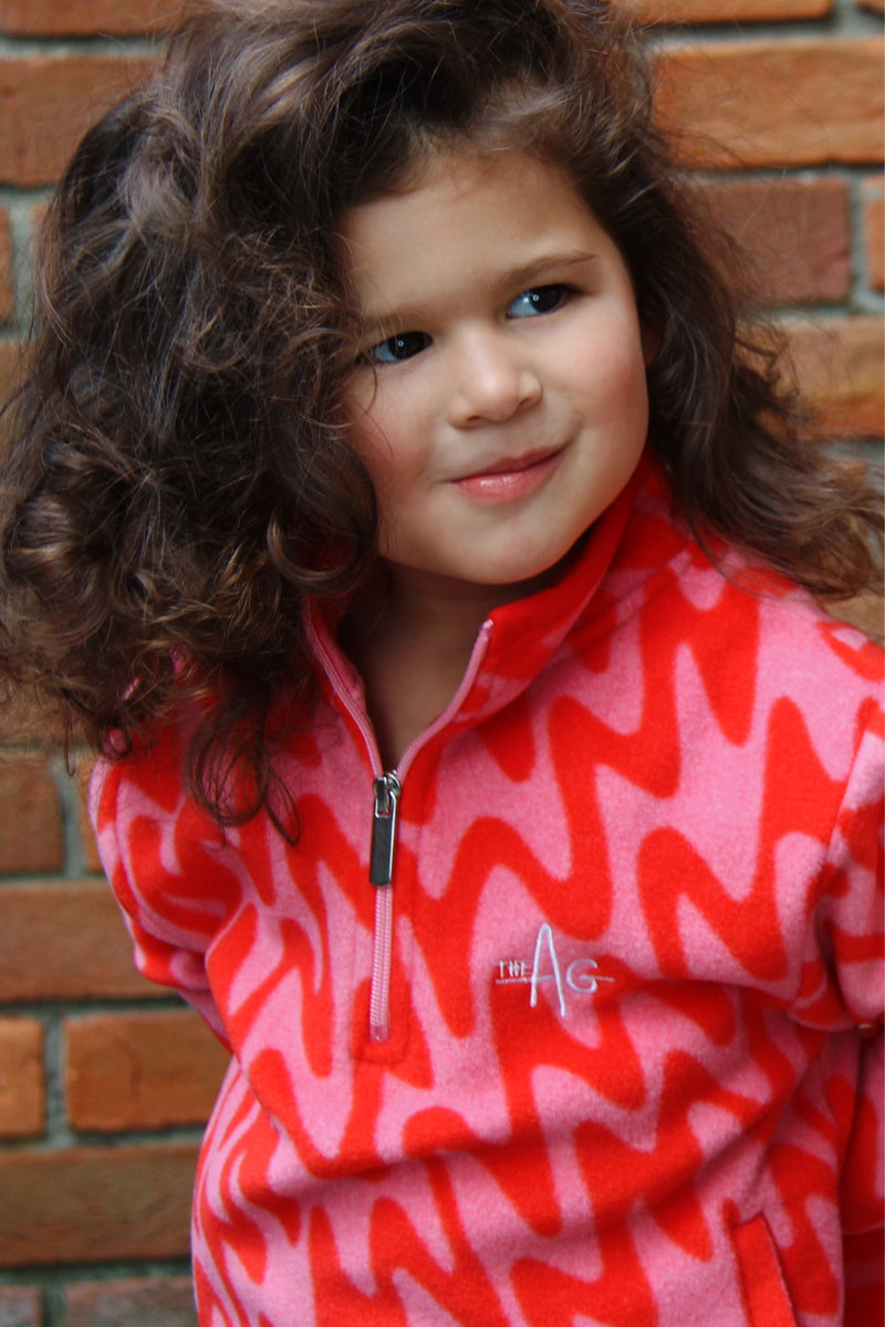 The Blake Pink Wave 🌊 Fleece – The AG Mini €35