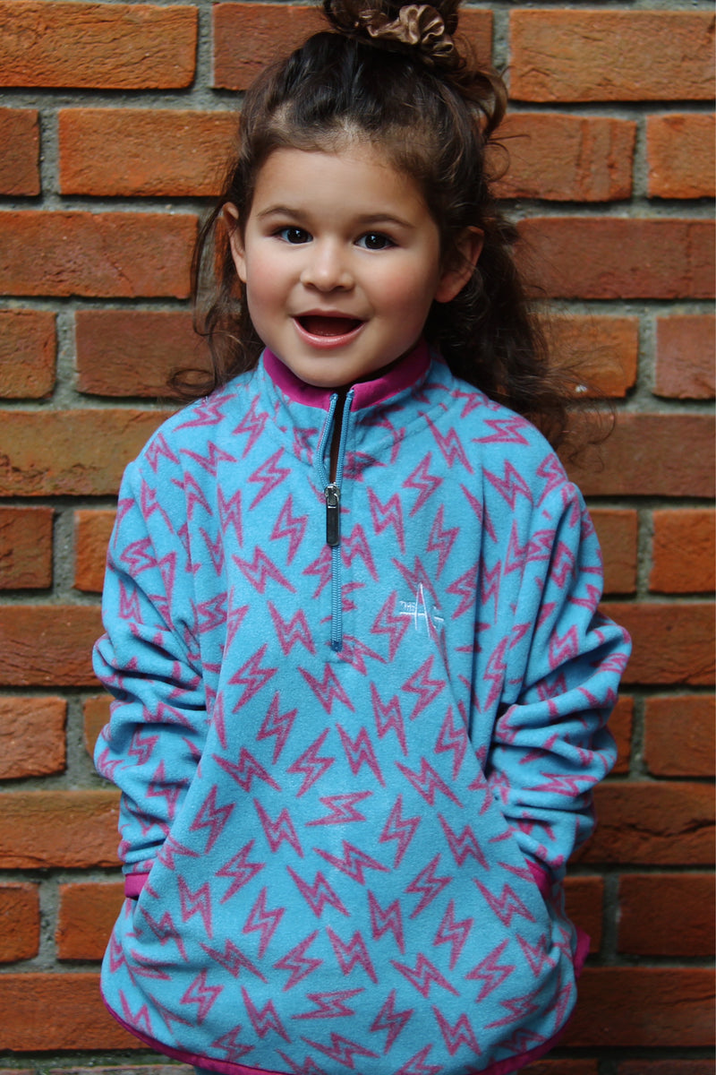 The Blu Lightning Bolt ⚡ Fleece – The AG Mini