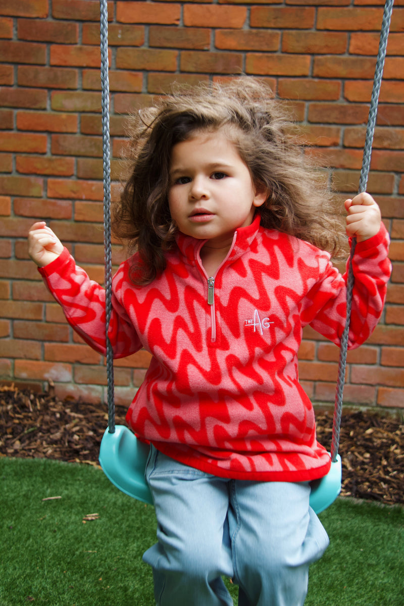 The Blake Pink Wave 🌊 Fleece – The AG Mini €35