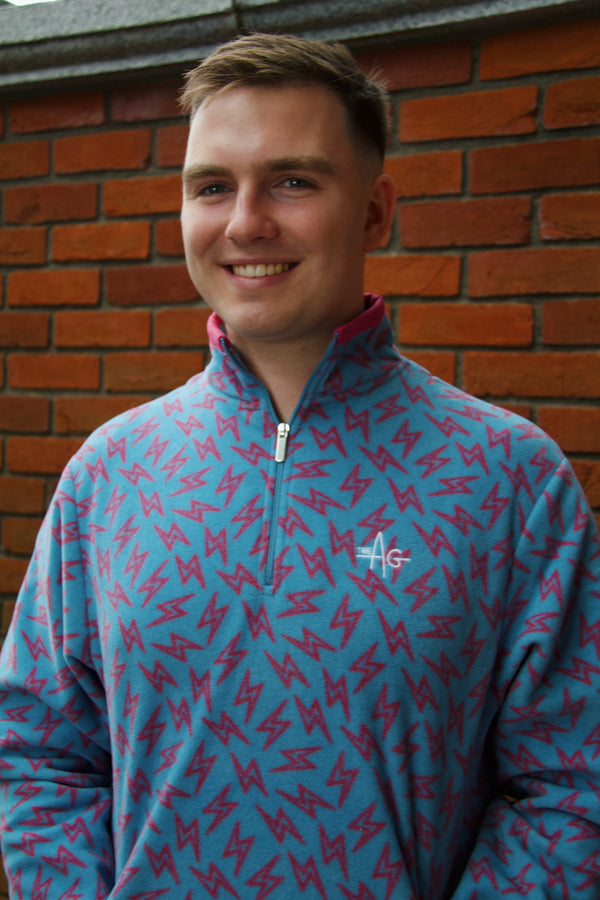 The Blu Lightning Bolt ⚡ Fleece – THE AG Signature