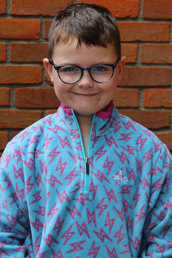 The Blu Lightning Bolt ⚡ Fleece – The AG Mini