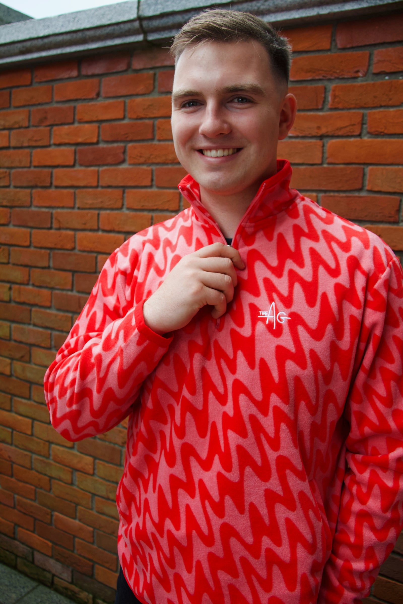 The Blake Pink Wave Fleece: The AG Signature – The AG by Arthur 