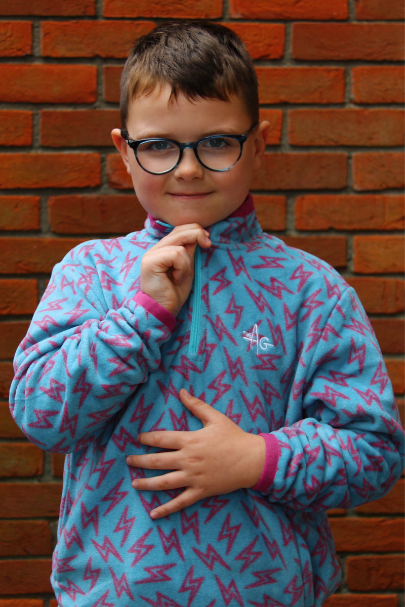 The Blu Lightning Bolt ⚡ Fleece – The AG Mini