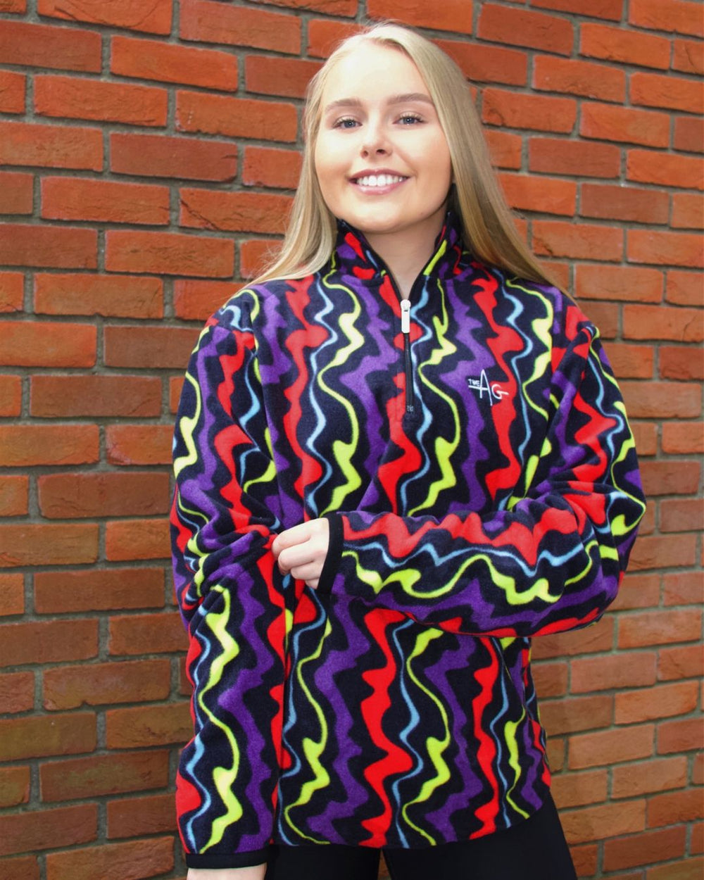 Rainbow Wave Fleece – Bold, Colourful & Playful Layer – The AG by